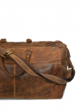 Vintage-Leder Reisetasche braun